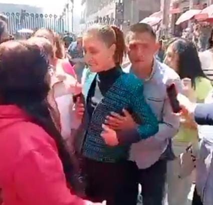 Acoso a la presidenta: Sheinbaum fue abordada por un hombre durante recorrido en México
