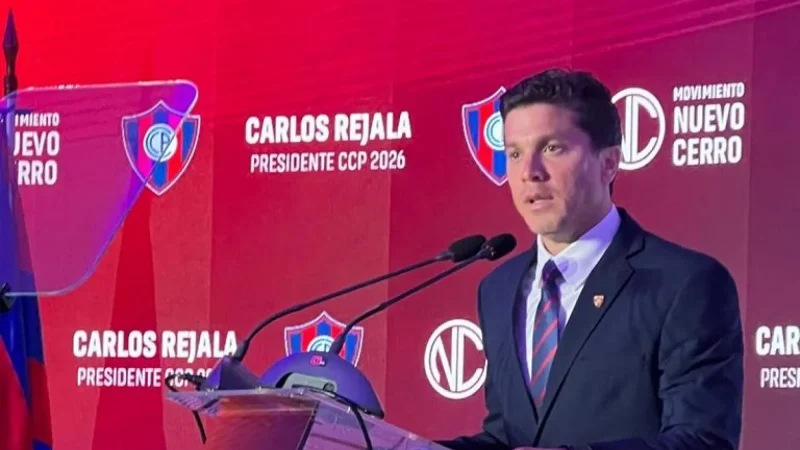 Carlos Rejala oficializa su candidatura a la presidencia de Cerro Porteño