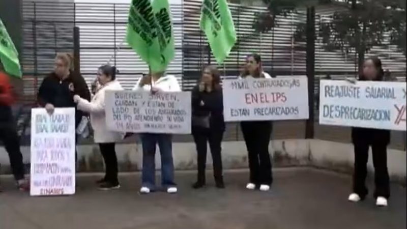 Enfermeras del IPS denuncian precarización y llevan reclamo salarial al Congreso