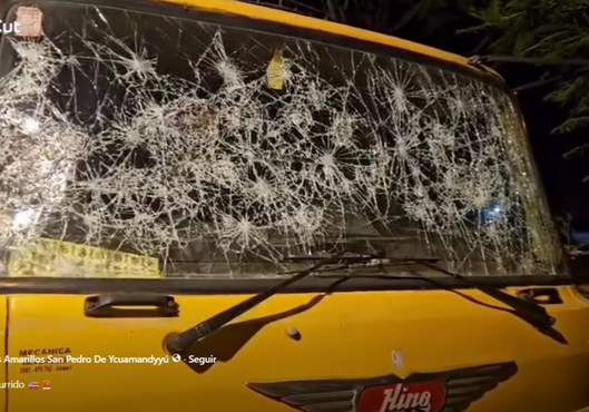 Atacan y dañan el único vehículo de los Bomberos Amarillos de San Pedro de Ycuamandyyú