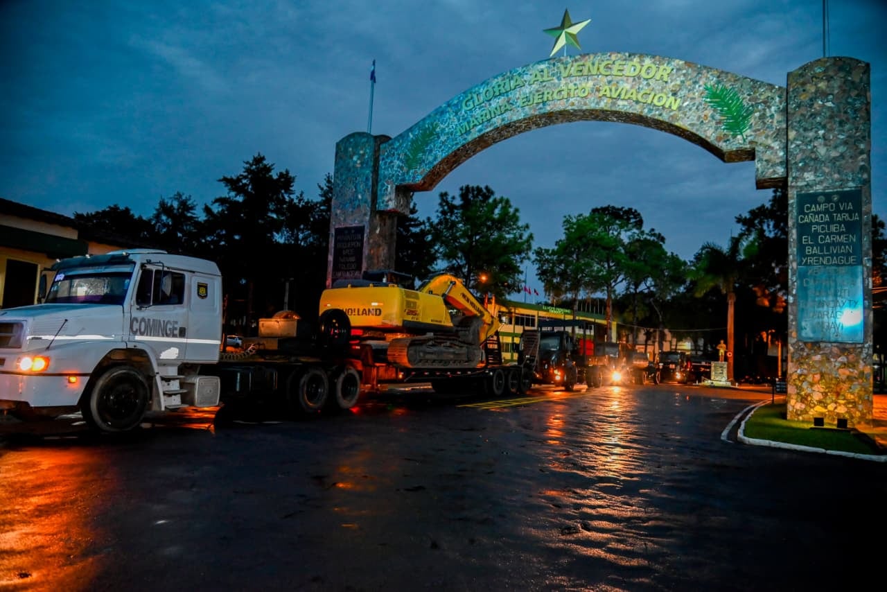 Convoy militar parte rumbo al Chaco para revitalización de tajamares