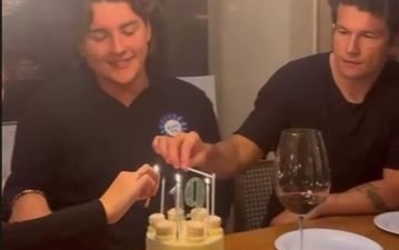 Así celebró Nelson Haedo los 19 años de su hijo Samuel