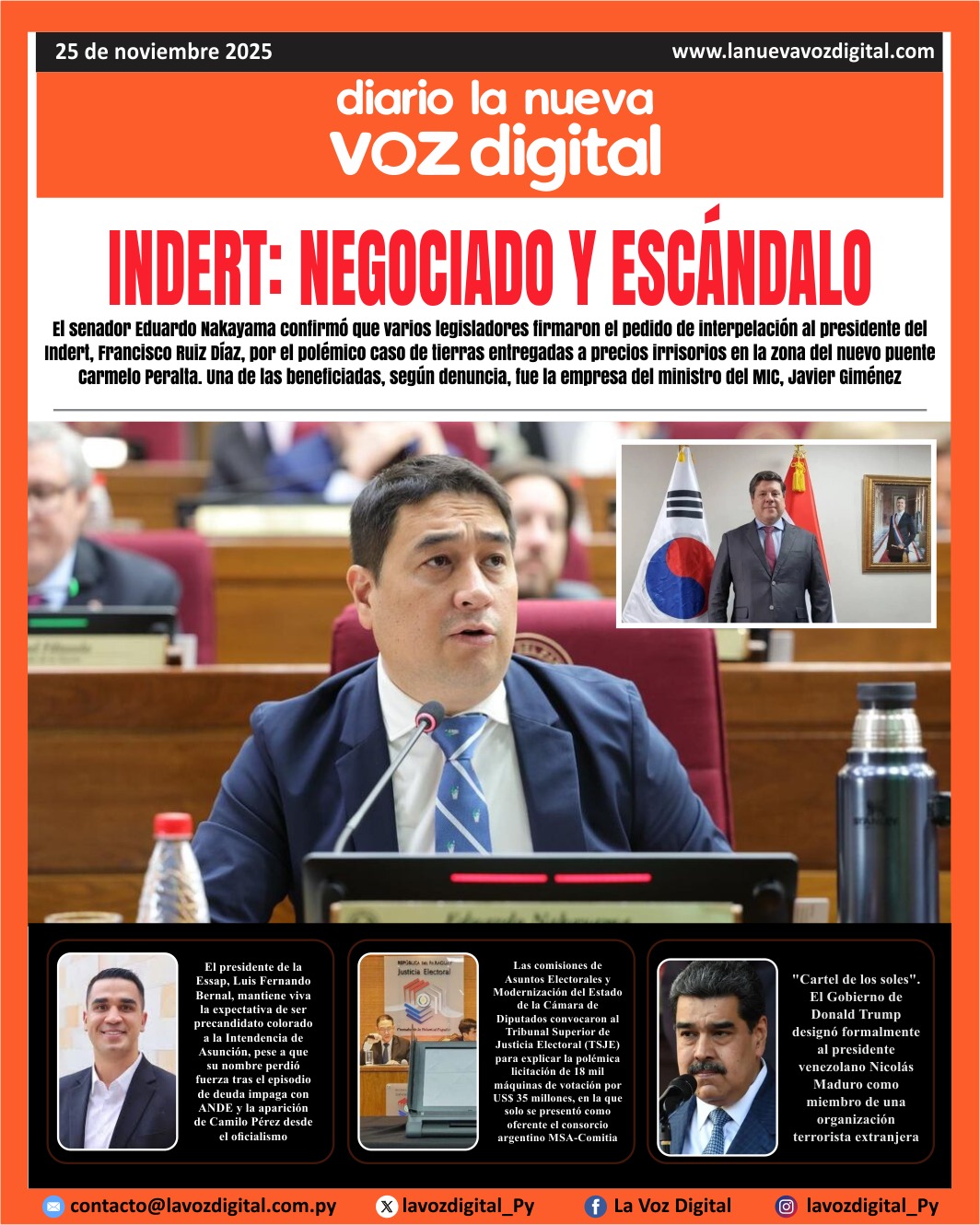 Tapa 25 de noviembre 2025