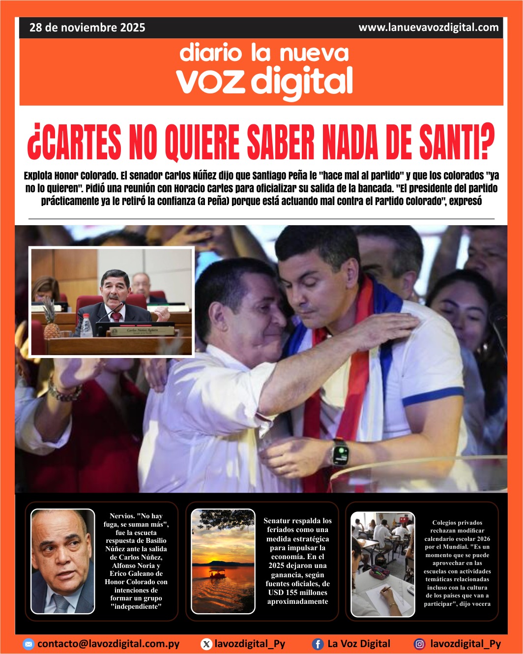 Tapa 28 de noviembre 2025