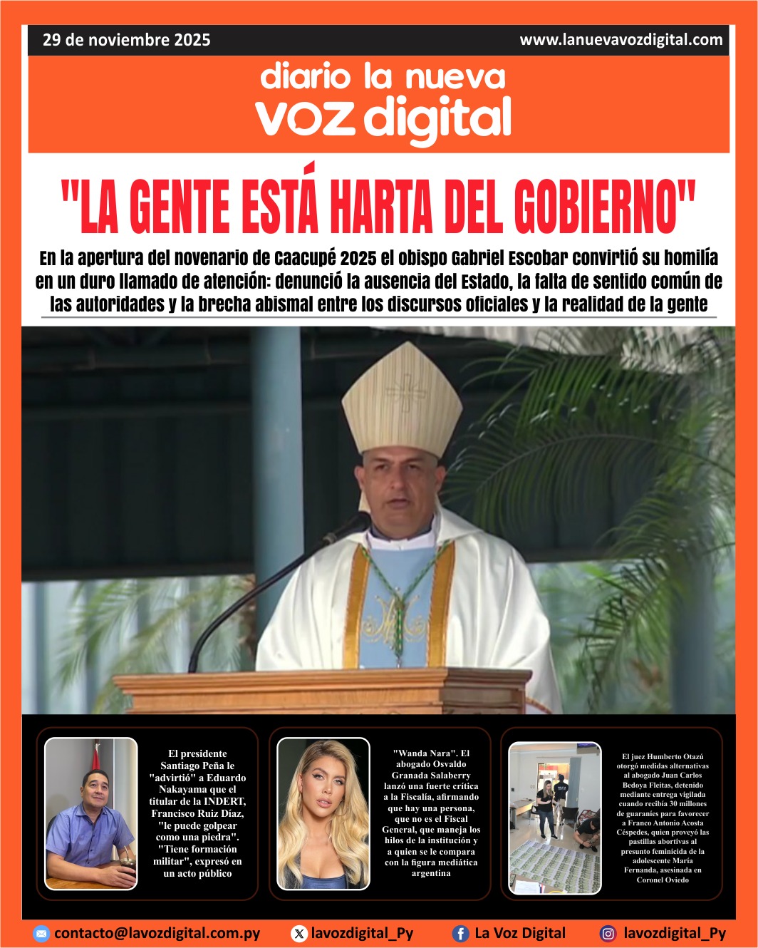 Tapa 29 de noviembre 2025