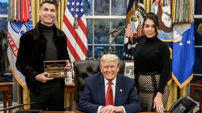 Cristiano Ronaldo visitó a Donald Trump