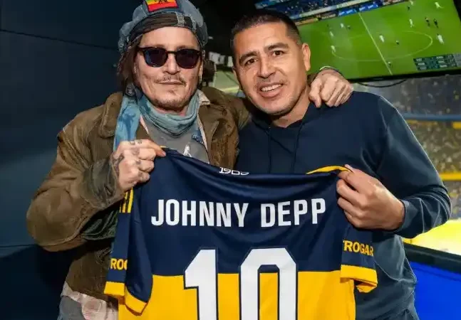 Johnny Depp, invitado de lujo en La Bombonera