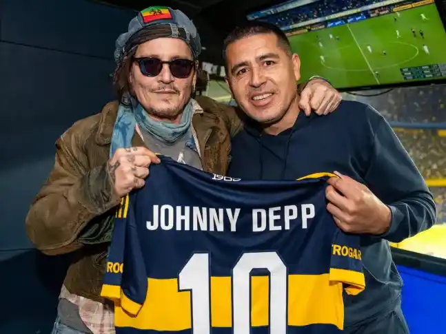 Johnny Depp, invitado de lujo en La Bombonera
