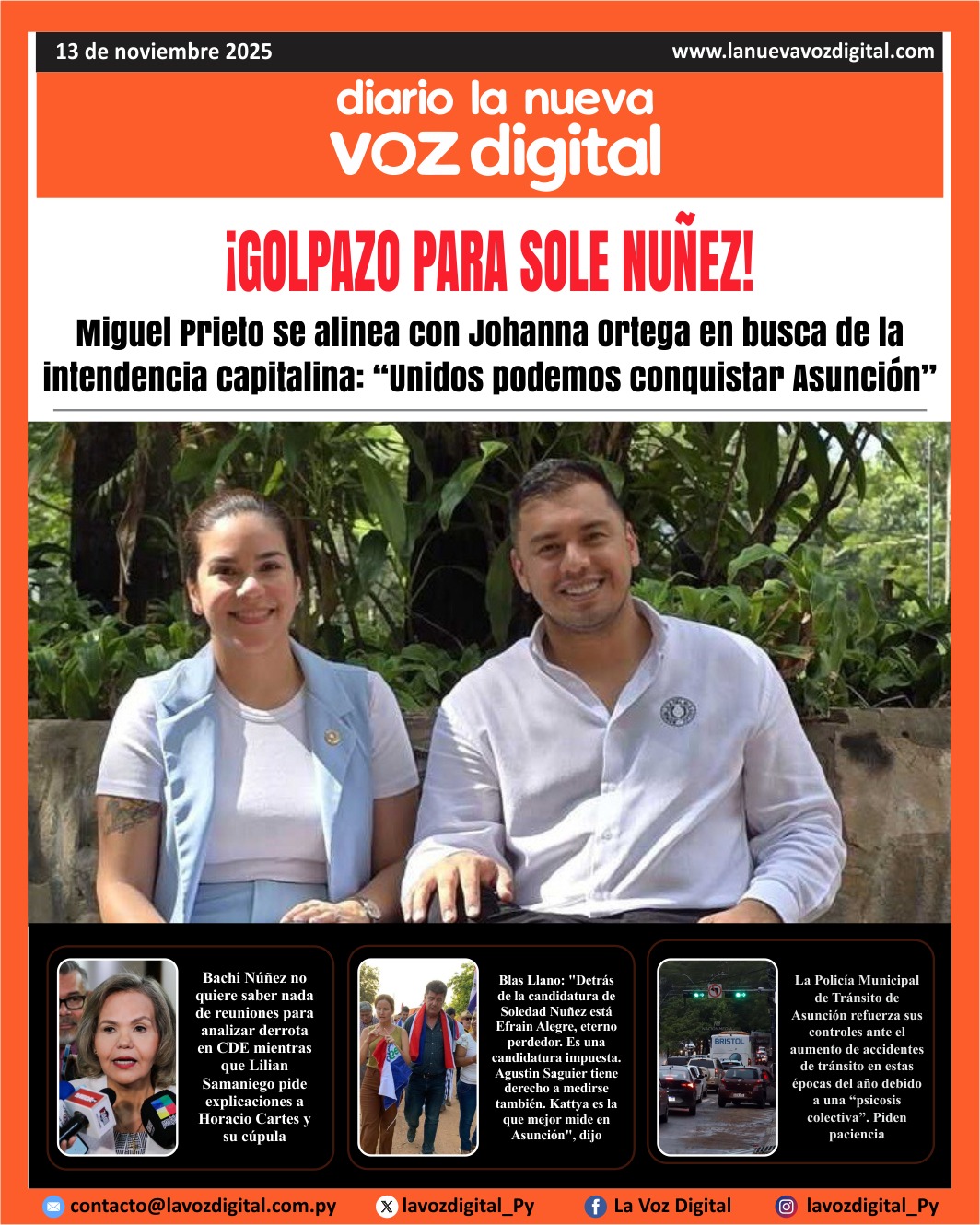 Tapa del 13 de noviembre del 2025