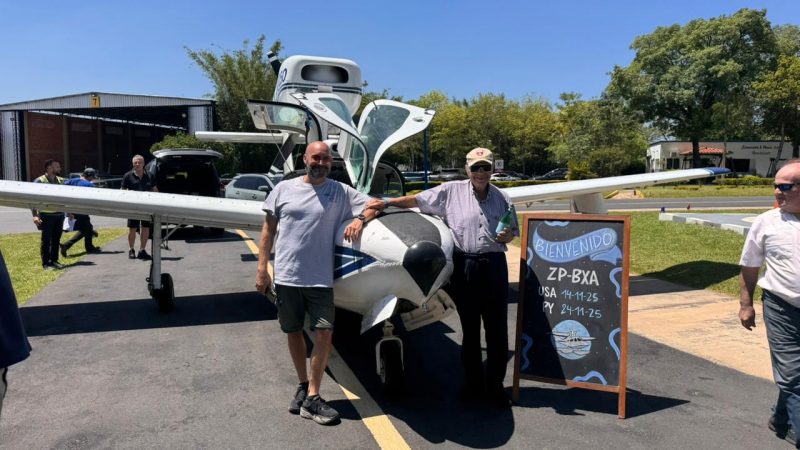 Jaeggli logró completar su travesía pilotando su nuevo avión