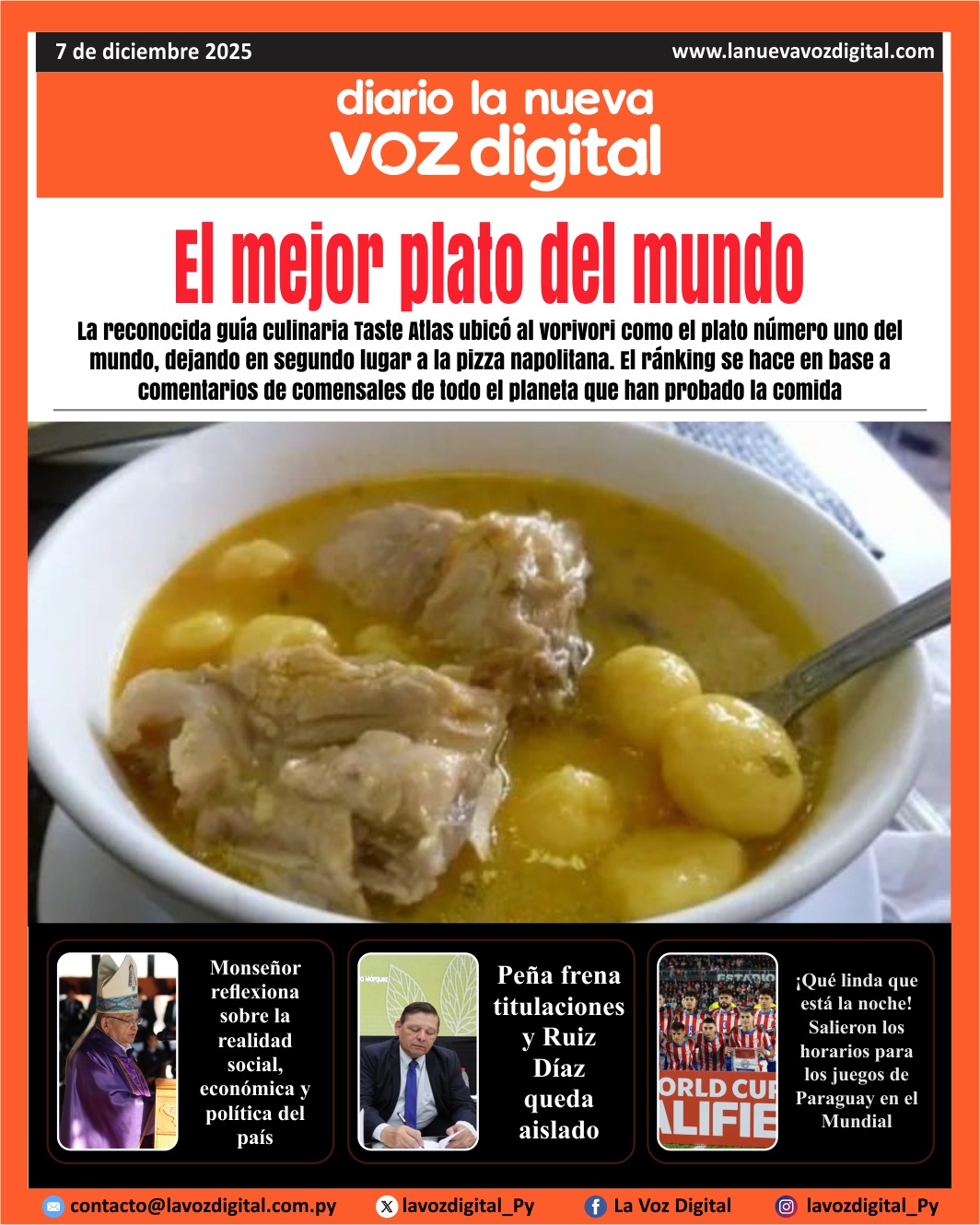 Tapa del 7 de diciembre del 2025