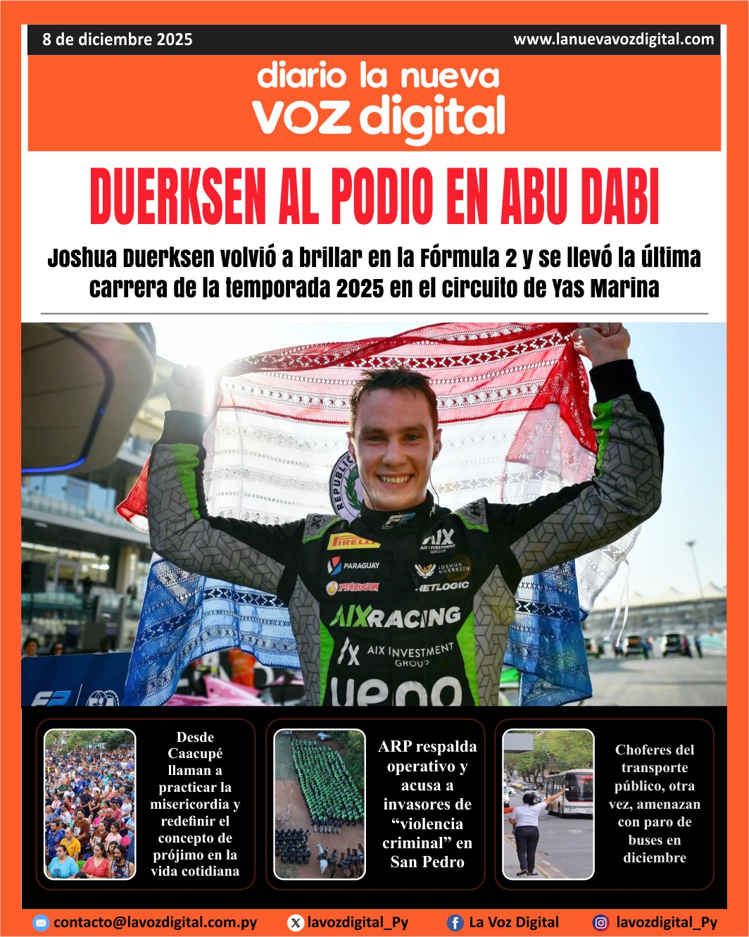 Tapa del 8 de diciembre del 2025
