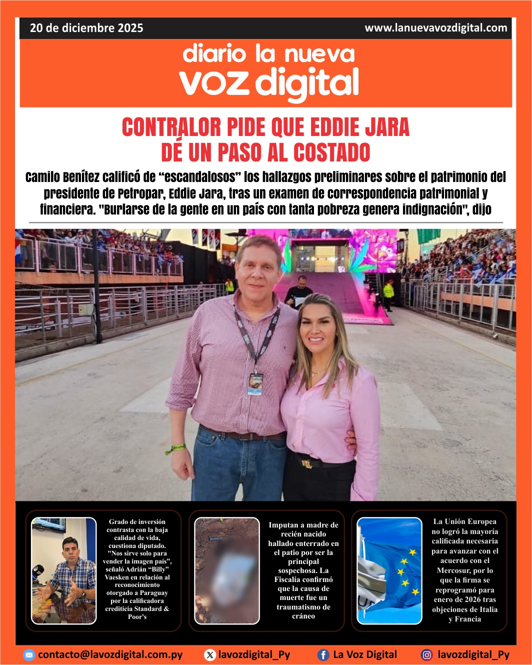 Tapa del 20 de diciembre del 2025