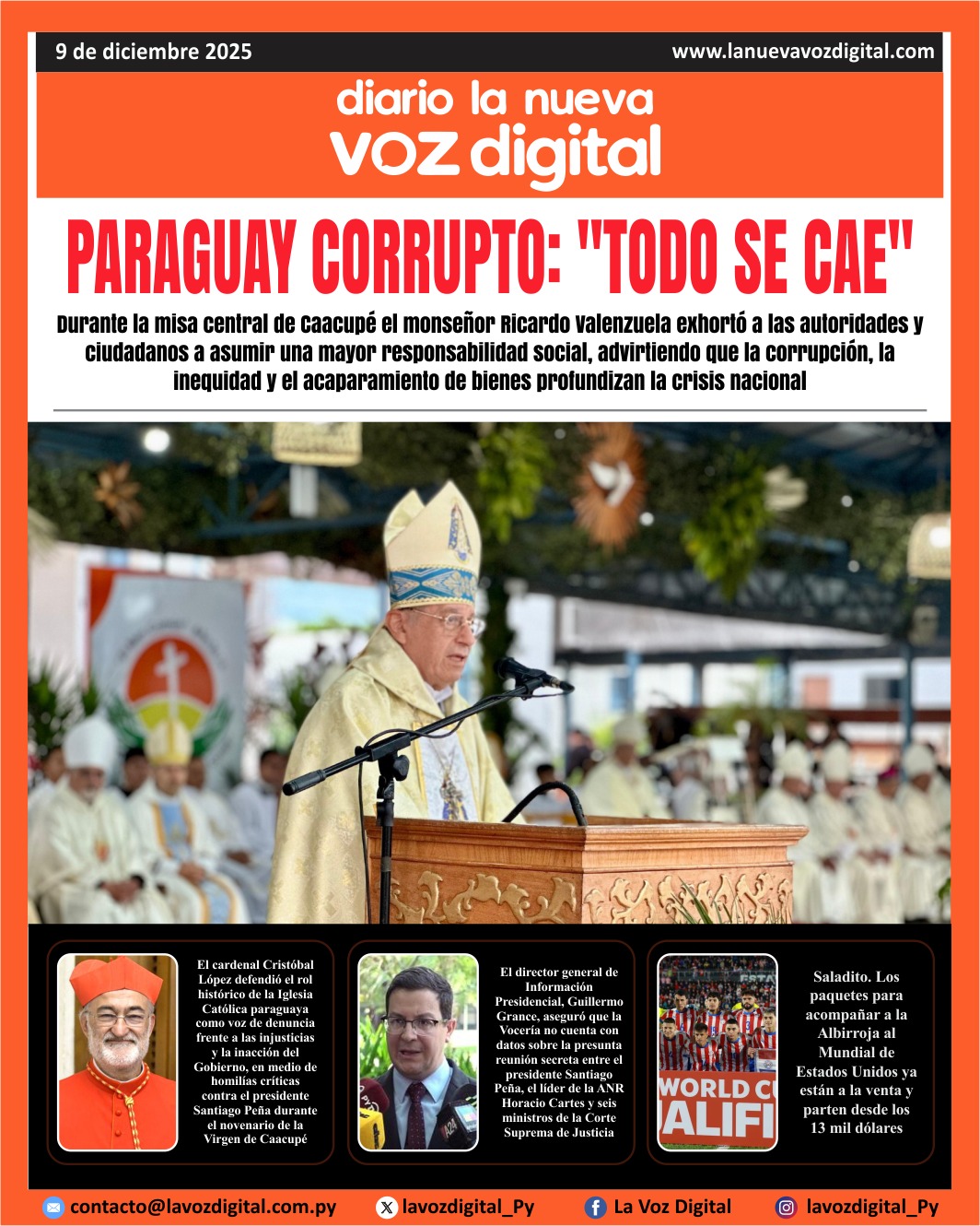 Tapa del 9 de diciembre del 2025