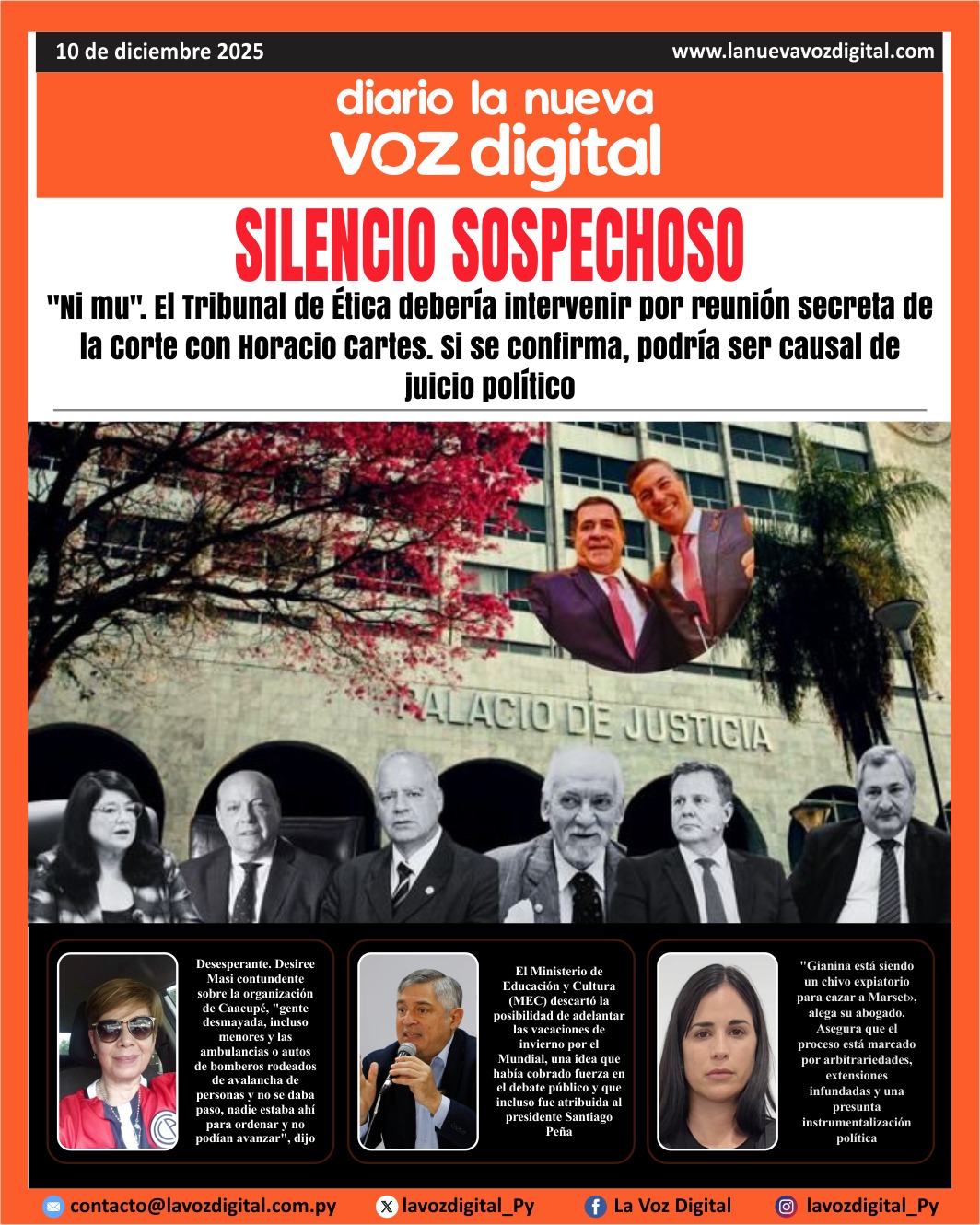 Tapa del 10 de diciembre del 2025