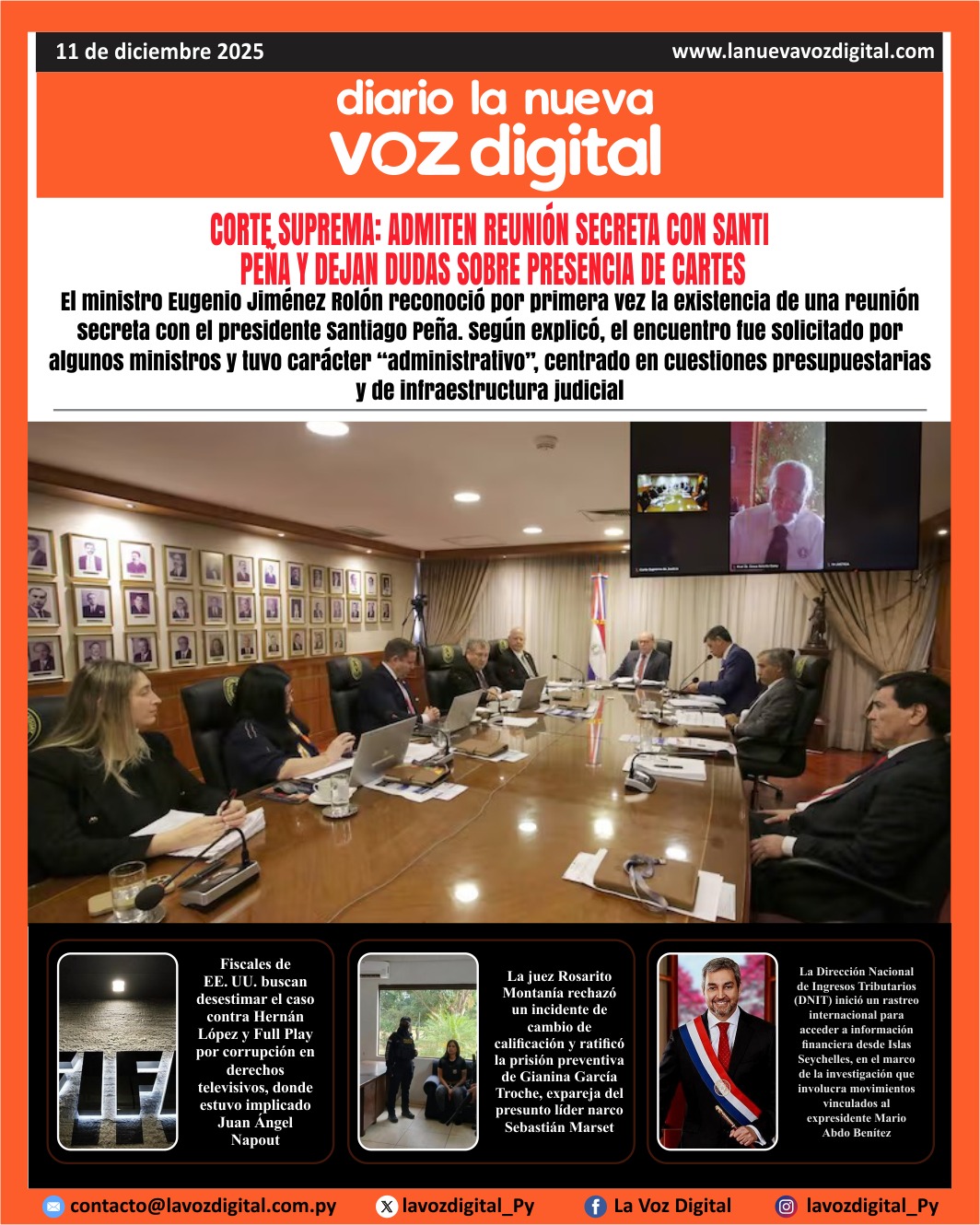 Tapa del 11 de diciembre del 2025