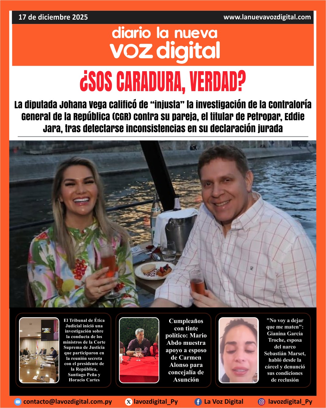 Tapa del 17 de diciembre del 2025