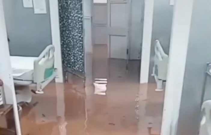 Tormenta deja bajo agua al Hospital de Santa Rosa del Aguaray y provoca inundaciones en varios distritos de San Pedro
