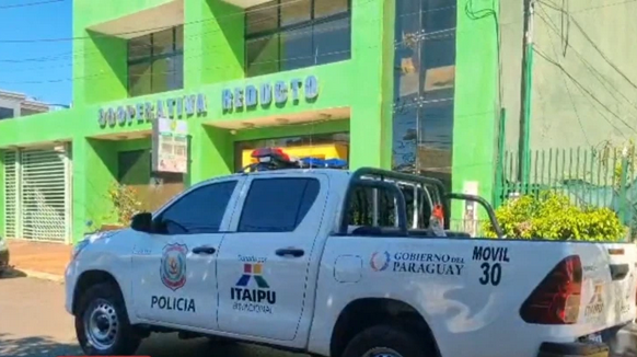Violento asalto a una cooperativa de Ciudad del Este, banda armada roba un millonario botín