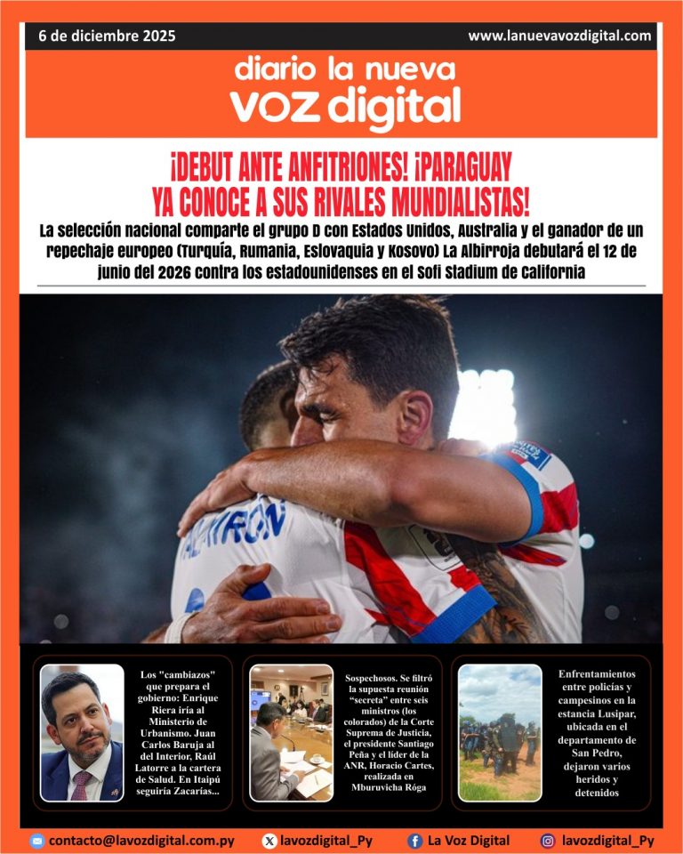 Tapa 6 de diciembre 2025