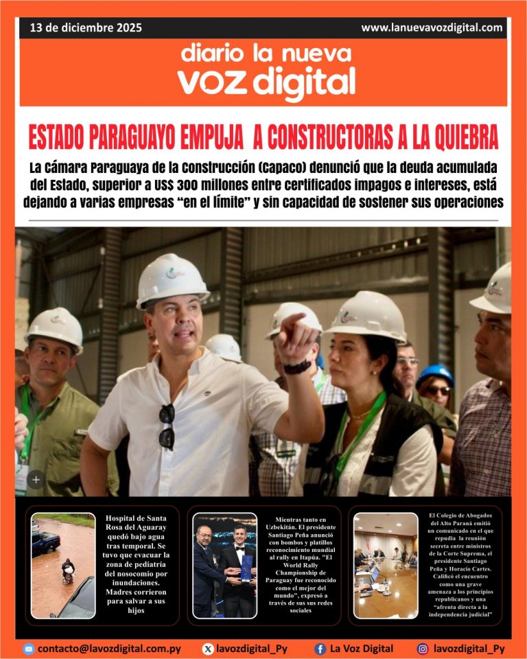 Tapa 13 de diciembre 2025