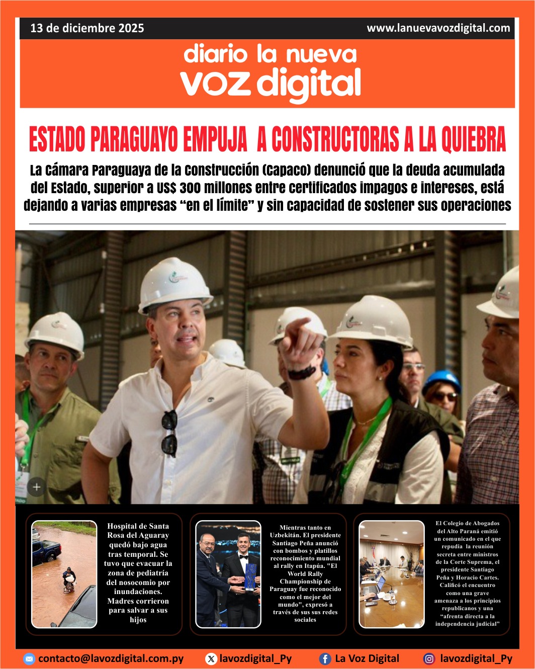 Tapa 13 de diciembre 2025