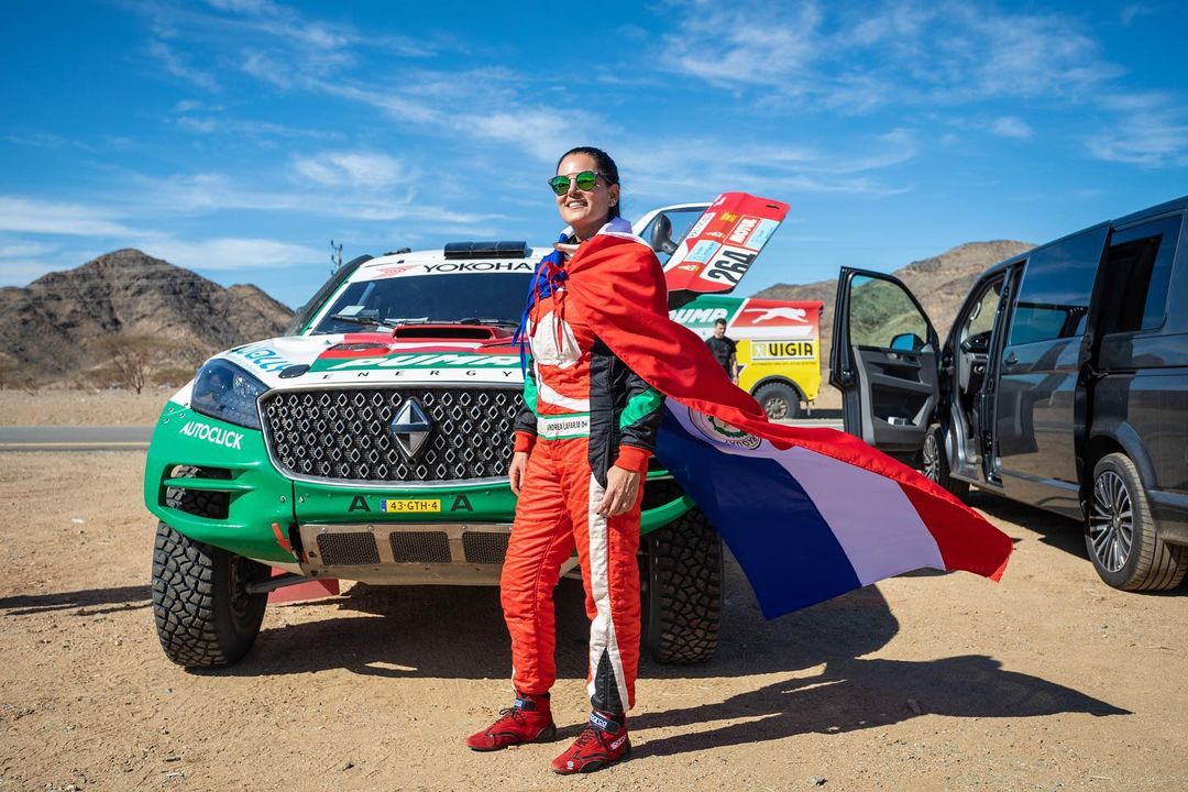 Andrea Lafarja hará historia como la primera mujer paraguaya en competir en un rally mundial