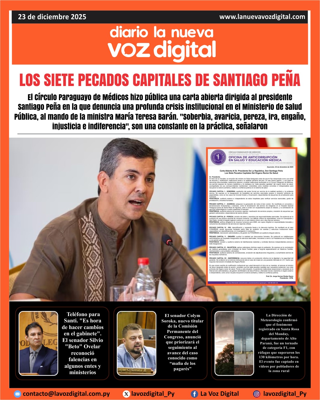 Tapa 23 de diciembre 2025