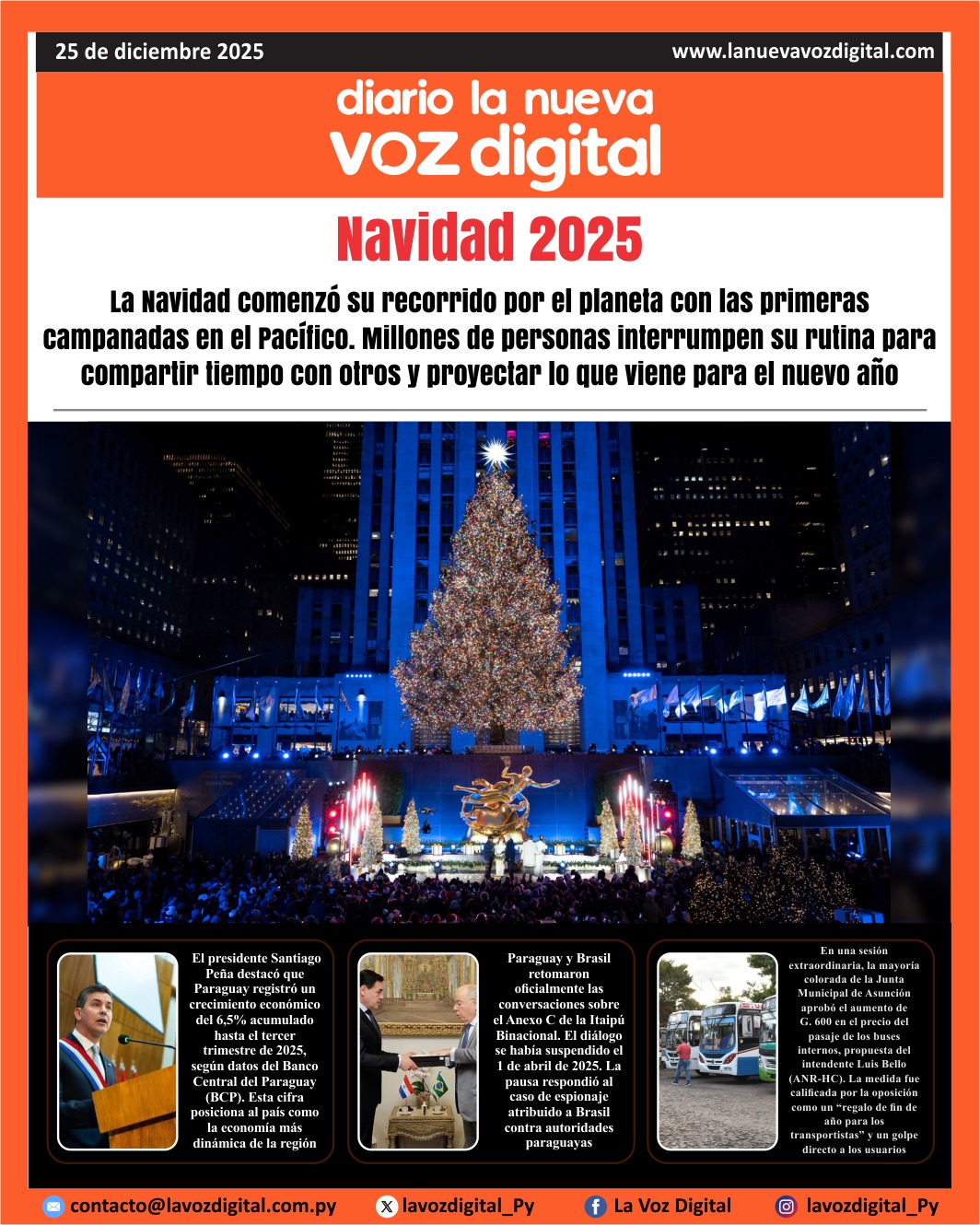 Tapa 25 diciembre 2025