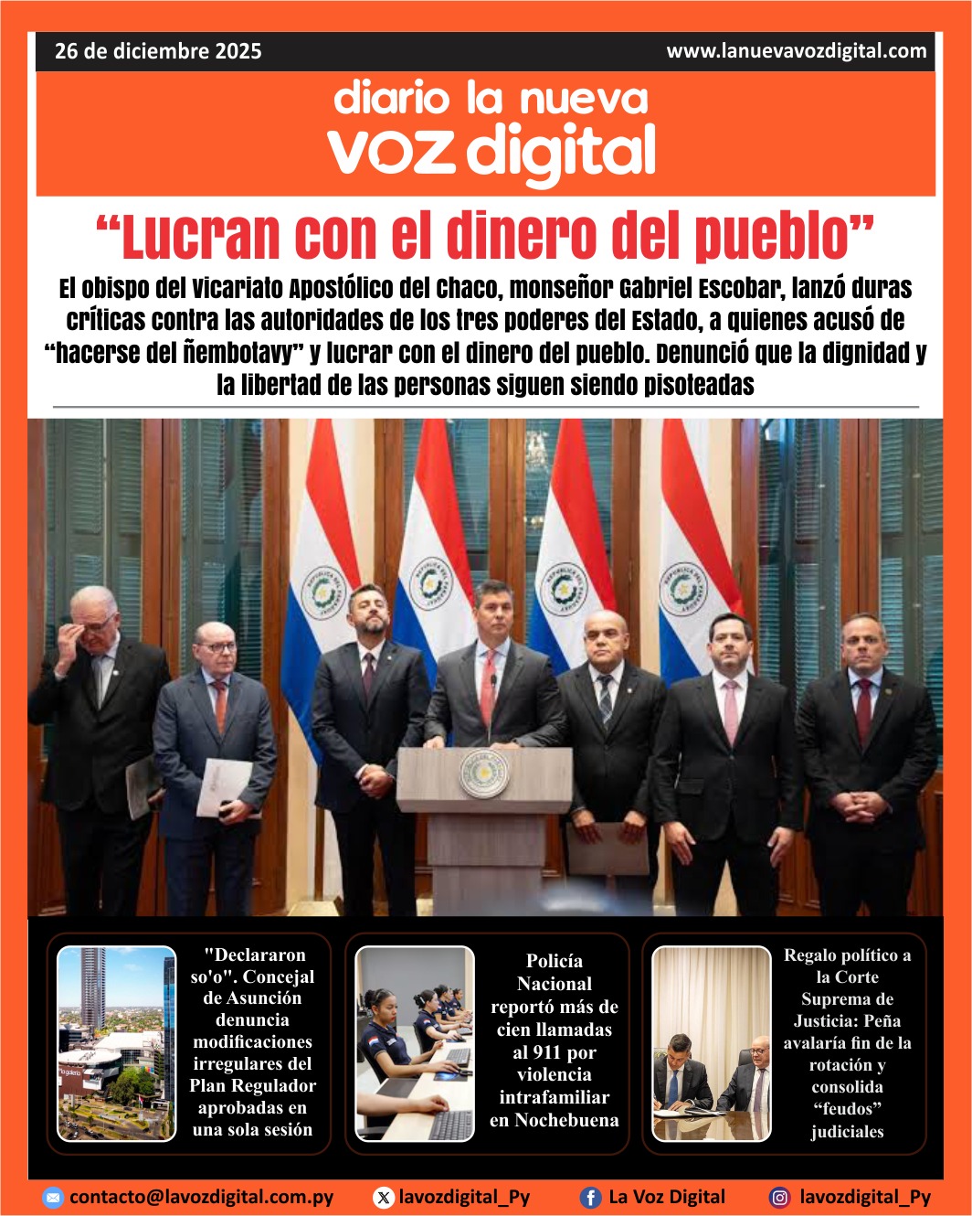 Tapa 26 de diciembre