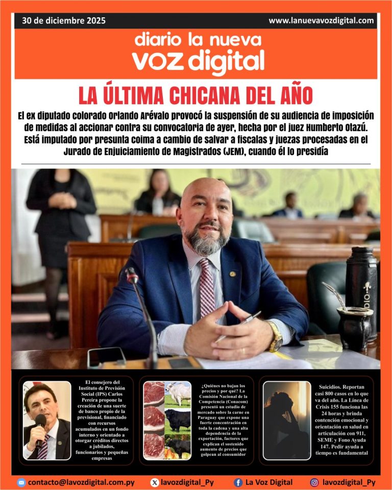 Tapa 30 de diciembre 2025