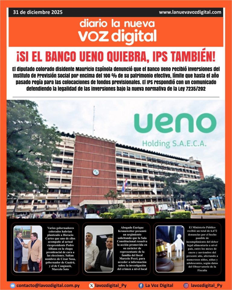 Tapa 31 de diciembre 2025