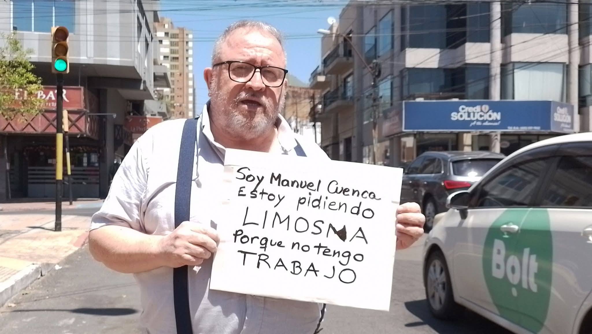 El periodista Manuel Cuenca pide limosna para sobrevivir