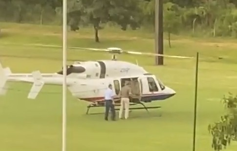 Peña fue a jugar golf en helicóptero presidencial y creó malestar en redes sociales