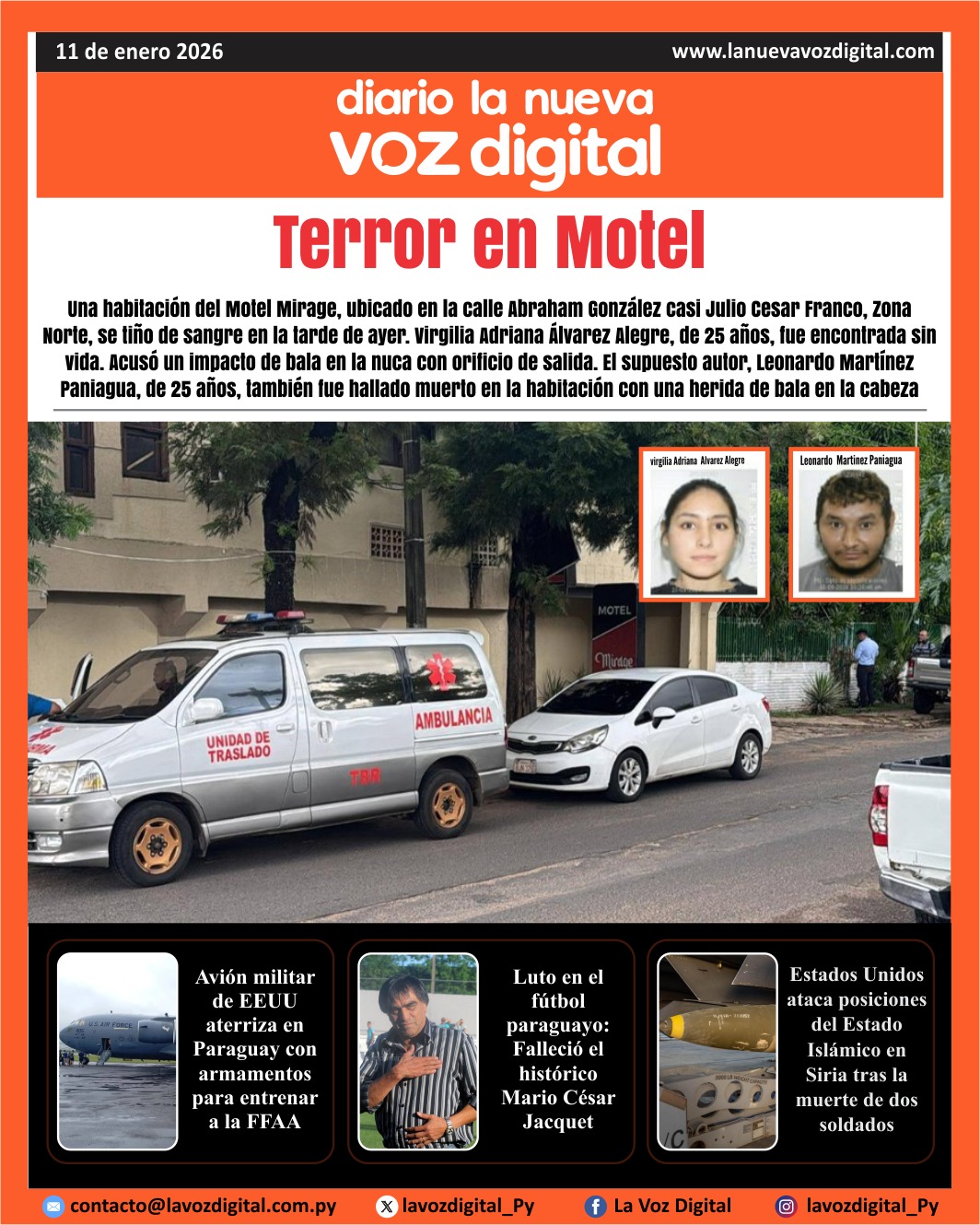 Tapa del 11 de enero del 2026