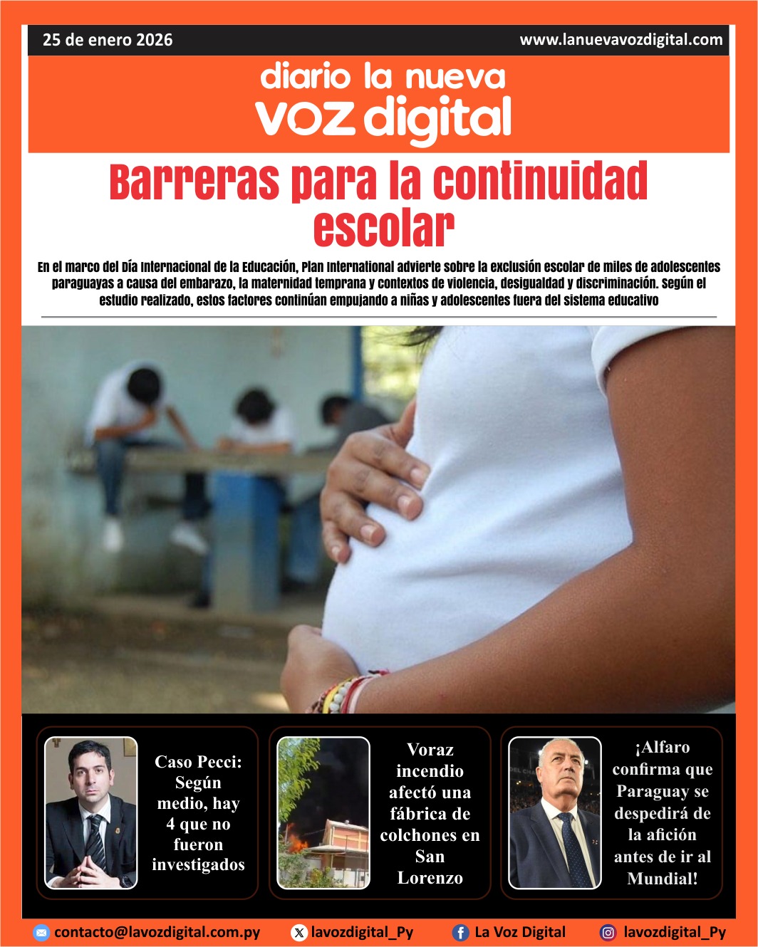 Tapa del 25 de enero del 2026