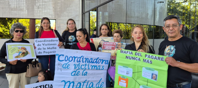 Víctimas de mafia de pagaré insisten con juicio político a ministros y ley complementaria 