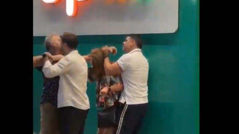 «Nenecho», de la pista al forcejeo: viral en San Bernardino