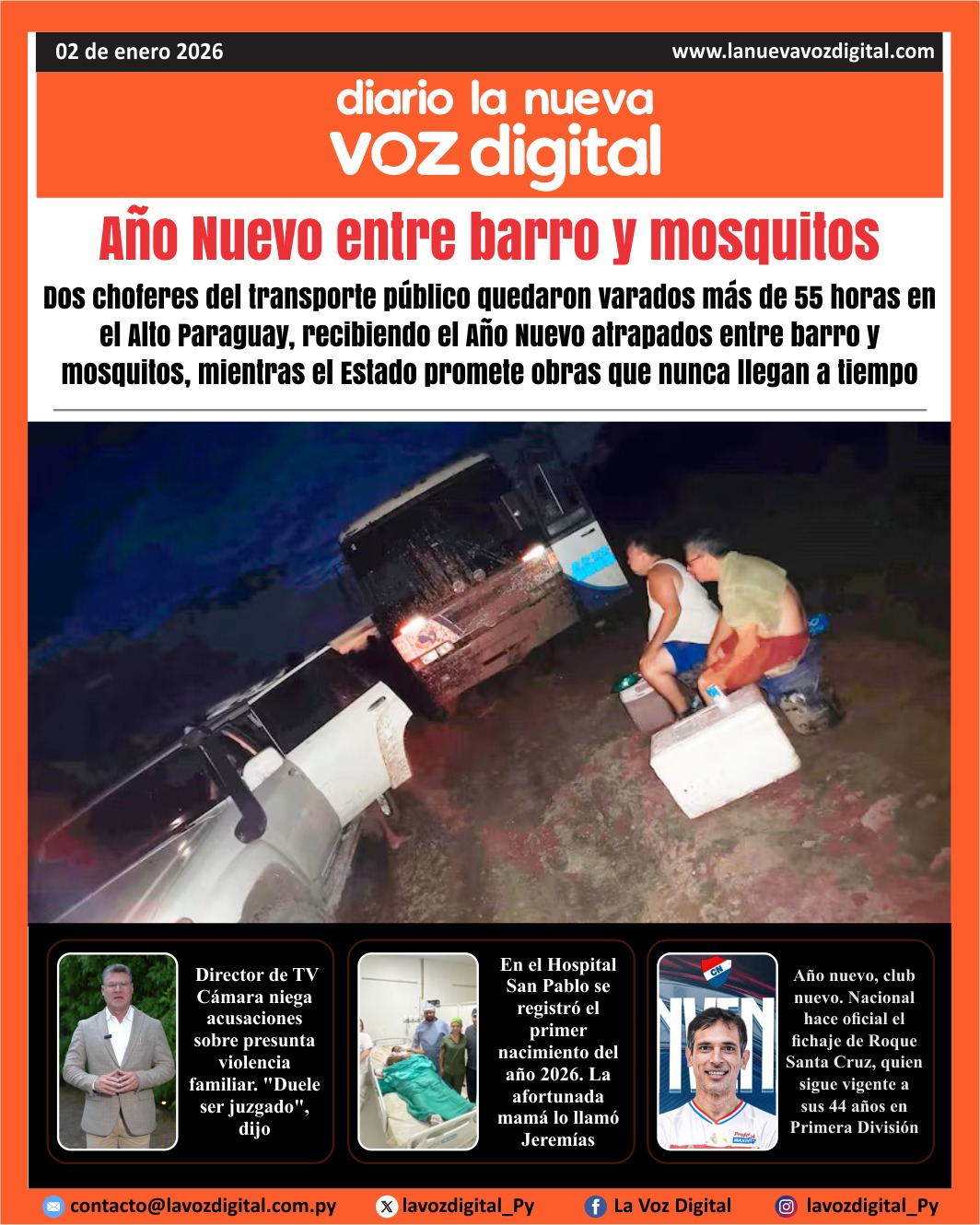 Tapa 2 de enero de 2026