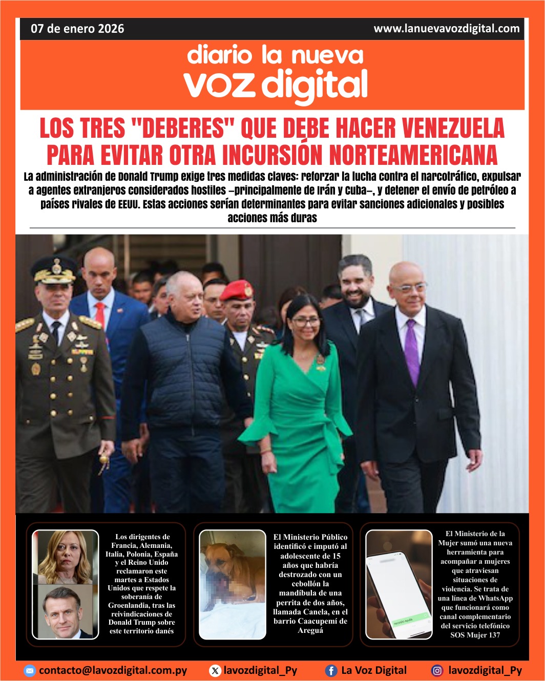 Tapa del 7 de enero del 2026