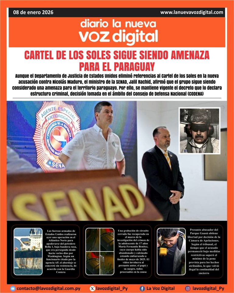 Tapa del 8 de enero del 2026