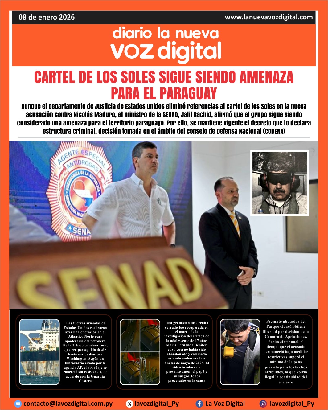 Tapa del 8 de enero del 2026