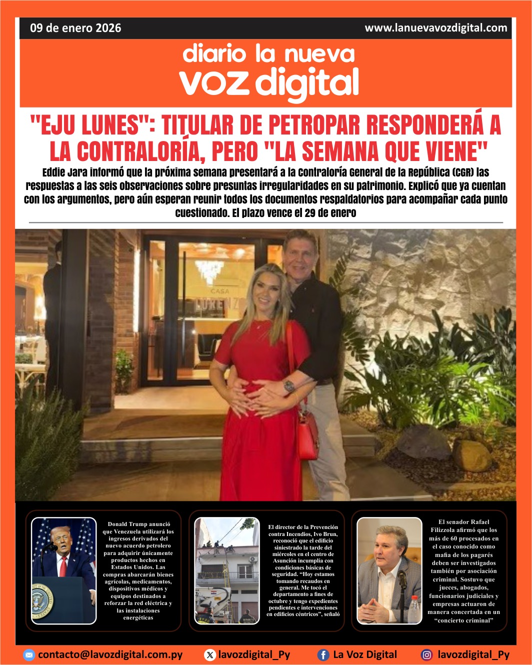 Tapa del 9 de enero del 2026