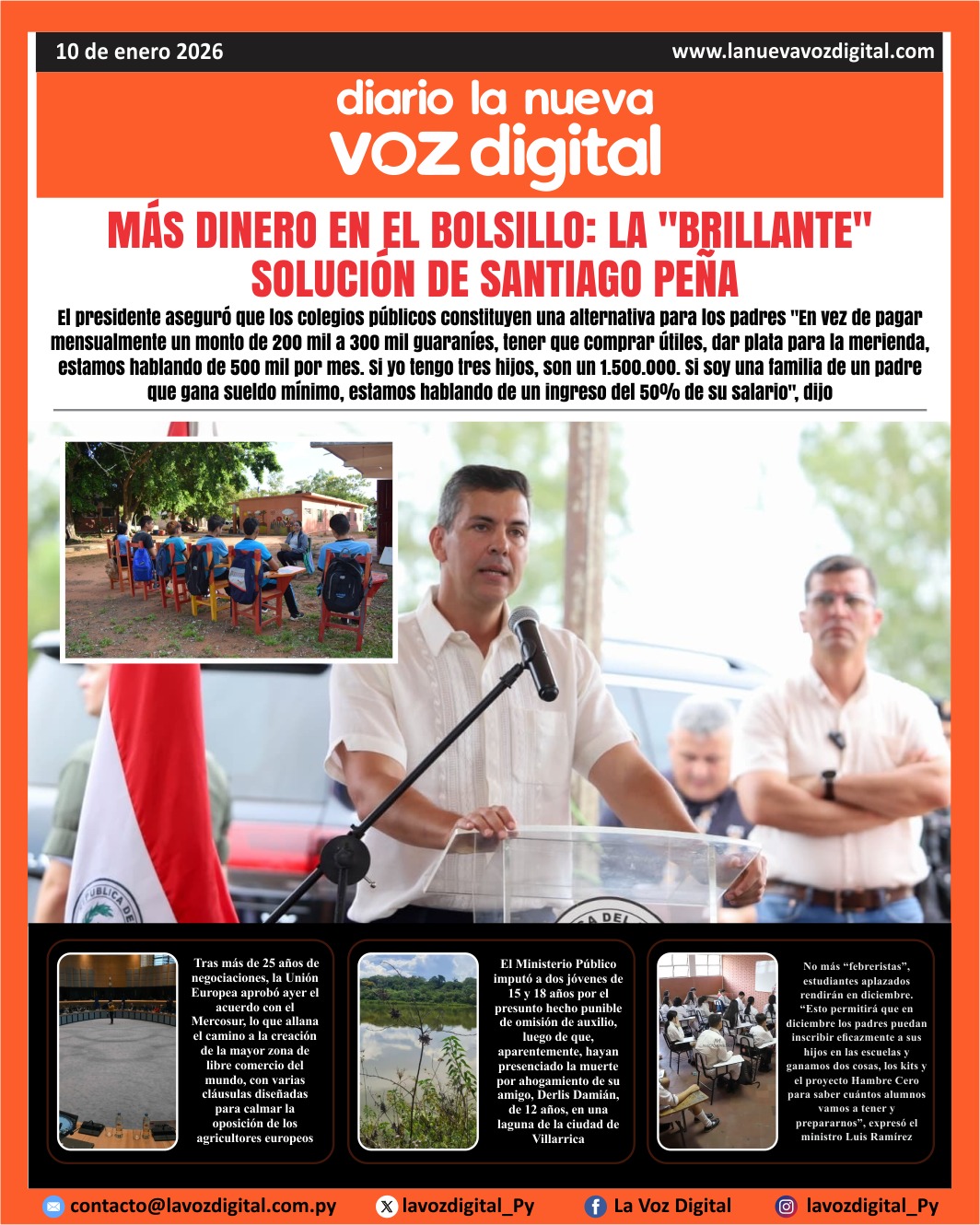 Tapa del 10 de enero del 2026