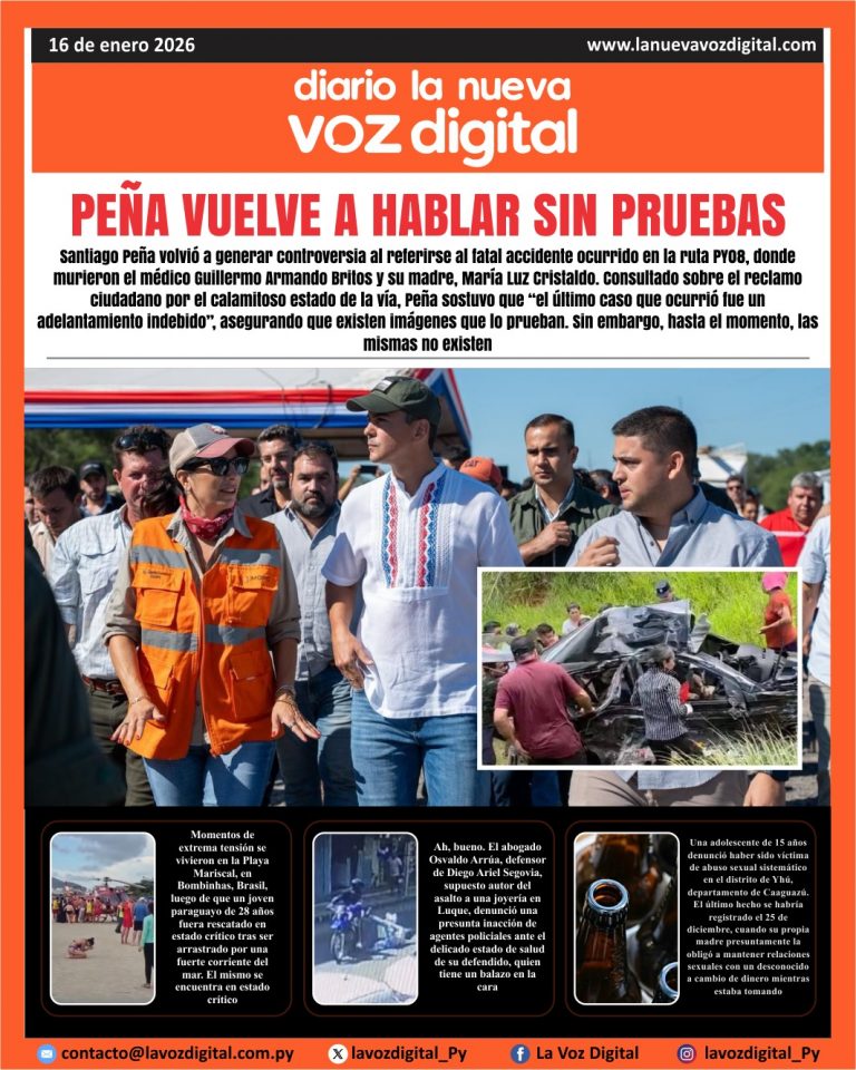 Tapa 16 de enero 2026