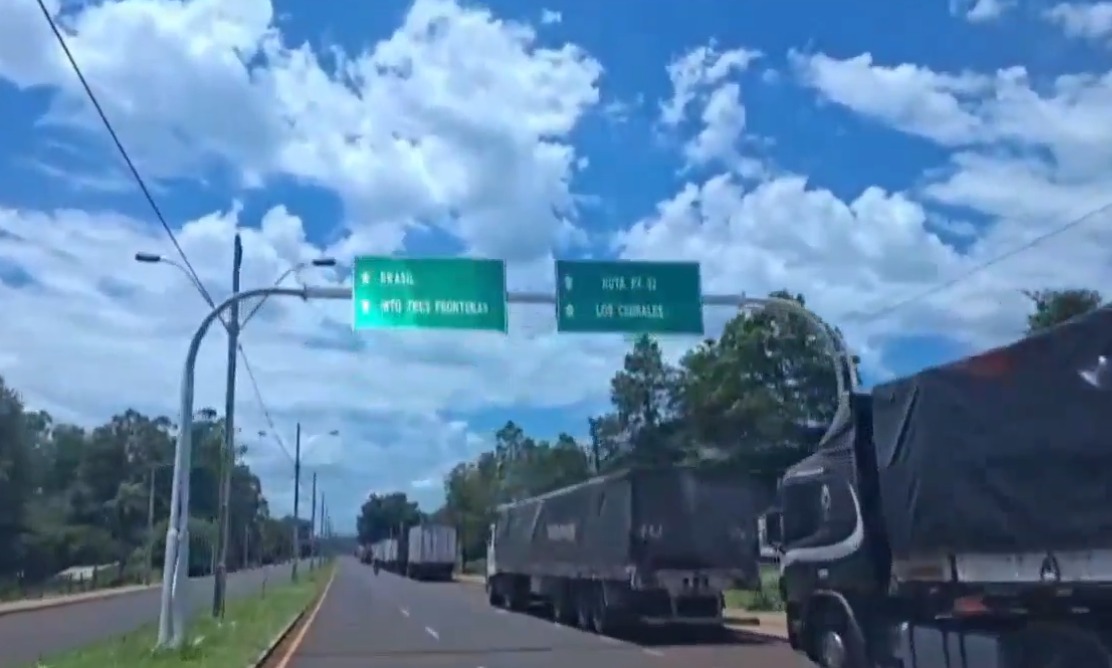 Caos generado por camiones en Presidente Franco: «Se convirtió en un desastre»