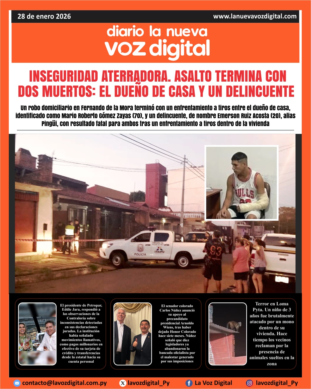 Tapa del 28 de enero del 2026