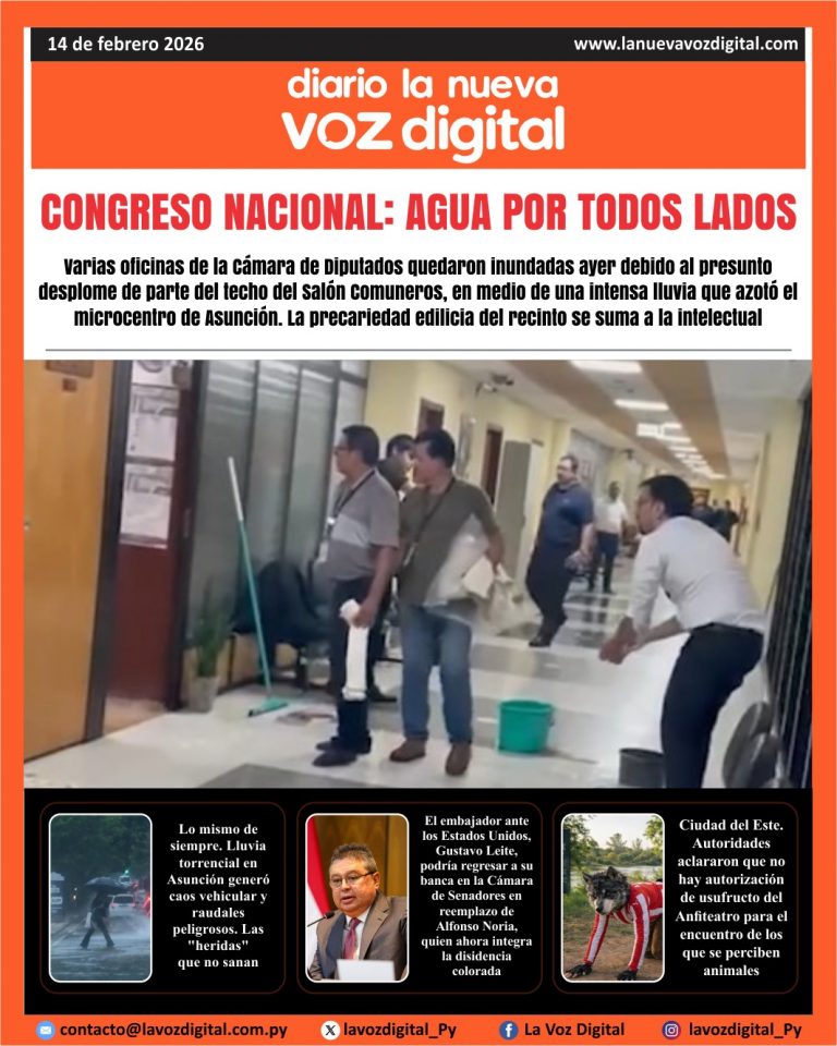 Tapa del 14 de febrero del 2026