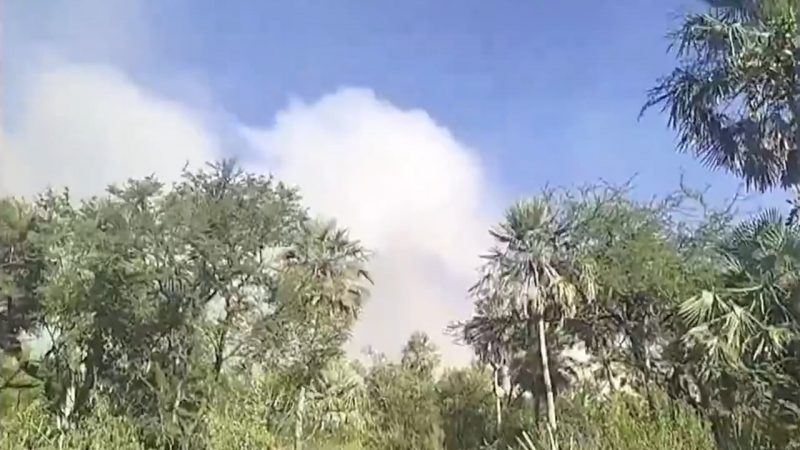 Reportan incendio de gran magnitud en Villa Hayes