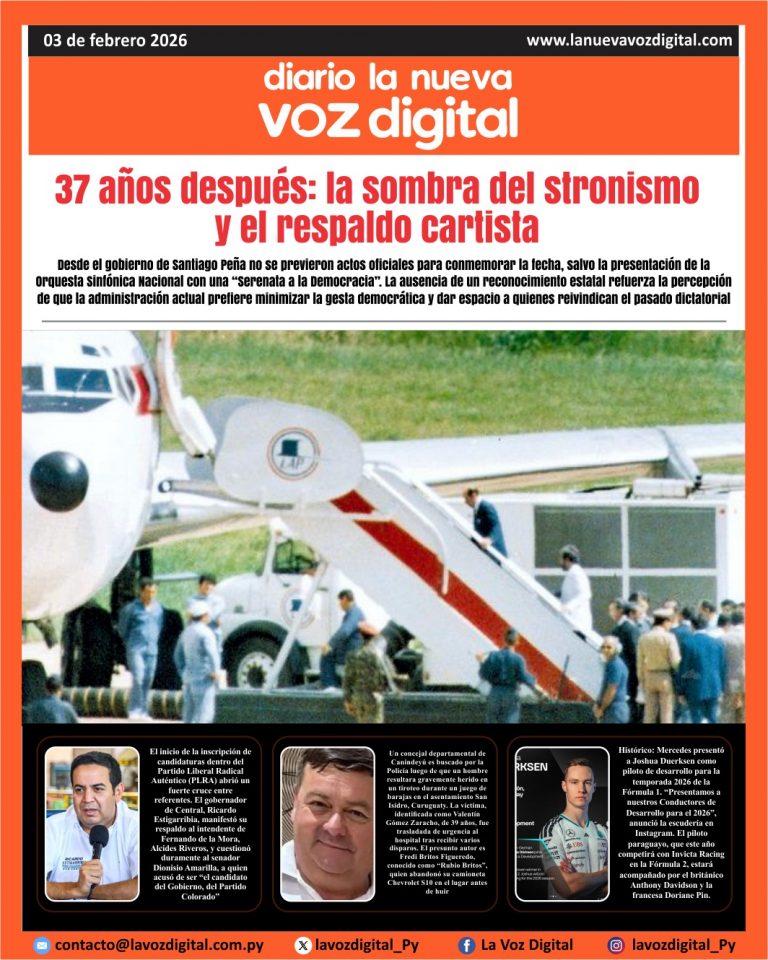 Tapa del 3 de febrero del 2026